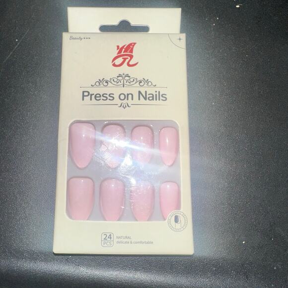 Pretty Woman Press on Nails Matte Baby Pink Fake Nails - Picture 2 of 4